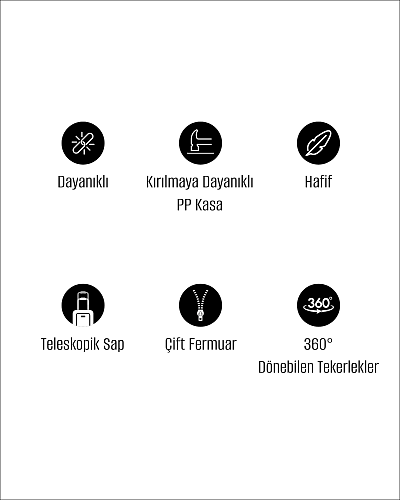 Чемодан Chest L, 3,98 кг. - черный