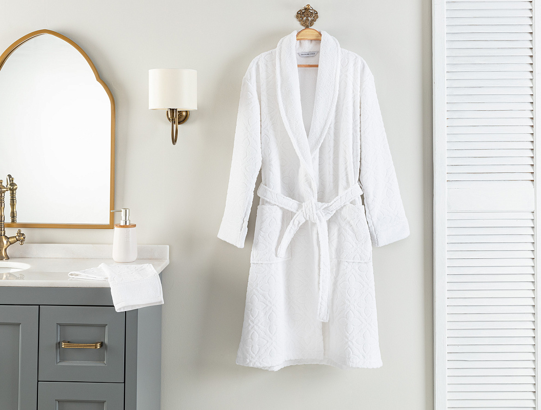 Халат унисекс Chance Hotel Collection S-M р. - белый