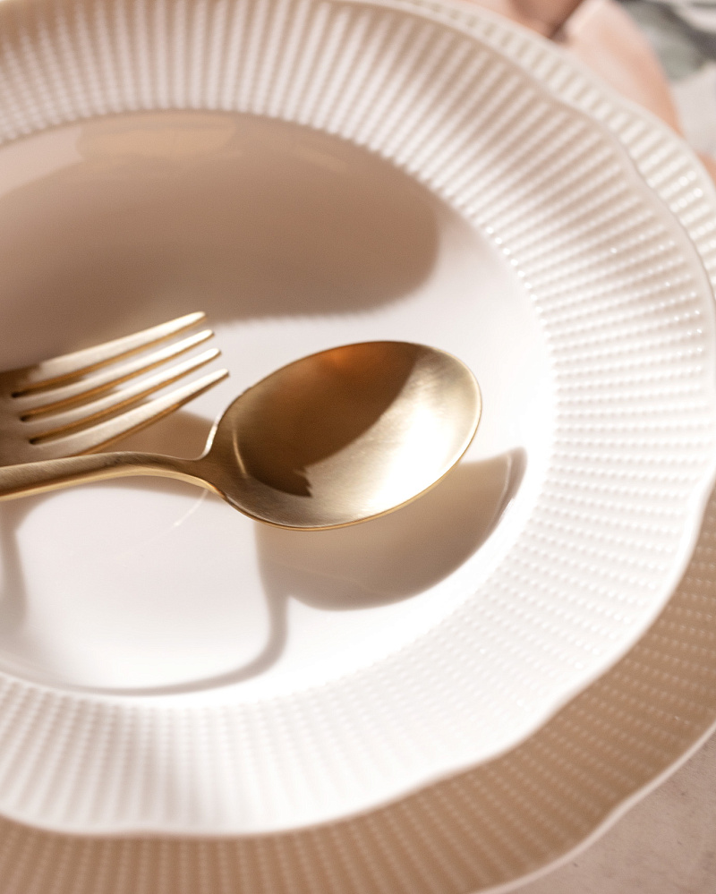 Столовый сервиз Delron из 24 шт. - белый