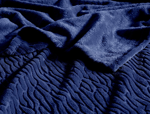 Плед Jacques Welsoft 200х220 см. - темно-синий