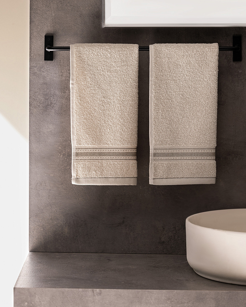 Набор полотенце для рук Joetta из 2 шт., 30x46 см. - бежевый