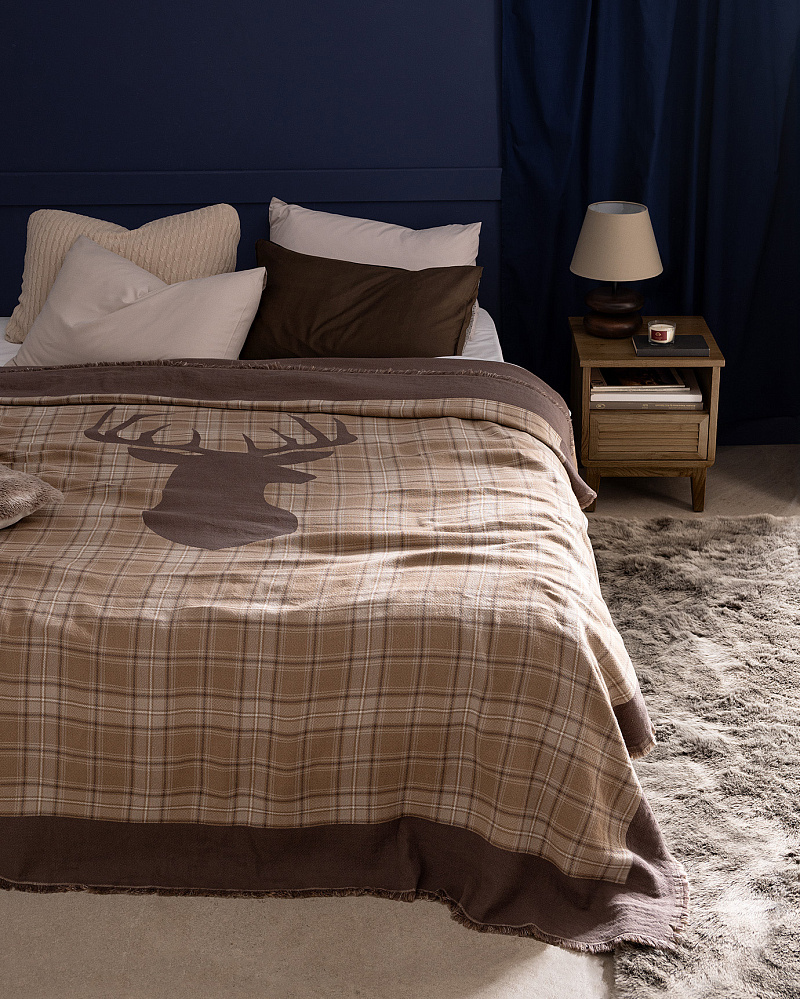 Покрывало двуспальное Valensole 220x240 см. - хлопок