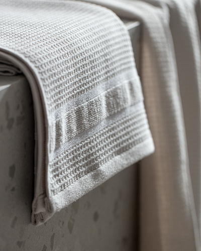 Набор полотенец Renier Luxury Collection из 2 шт., 50x90 - 80x160 см. - бежевый