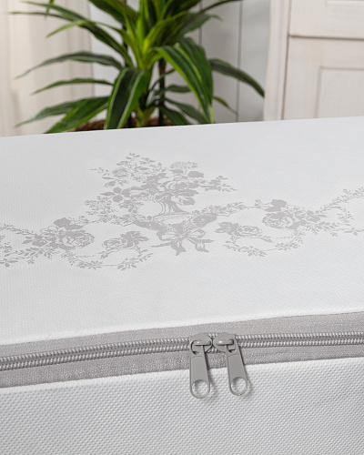 Органайзер для хранения Floral 52x28x21 см. - серая