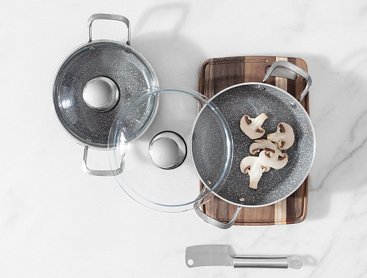 Набор сковородок с крышками Pro из 2 шт. 18см и 20см