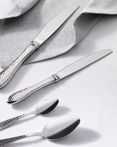 Набор столовых приборов La Rose из 42 шт. - серебристый