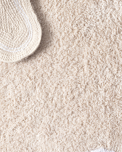 Коврик для ванной Yvoire 50x80 см. - бежевый / белый