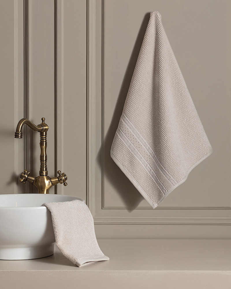 Полотенце для лица Alice 50x80 см. - светло-бежевое