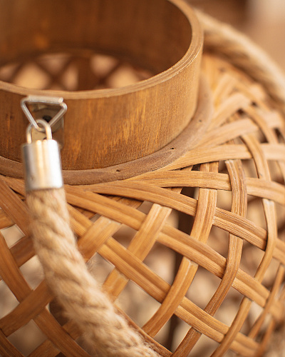 Подсвечник Philippe Lantern 27x27x40 см. - бежевый