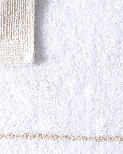 Коврик для ванной Giverny 50x80 см. - бежевый / белый