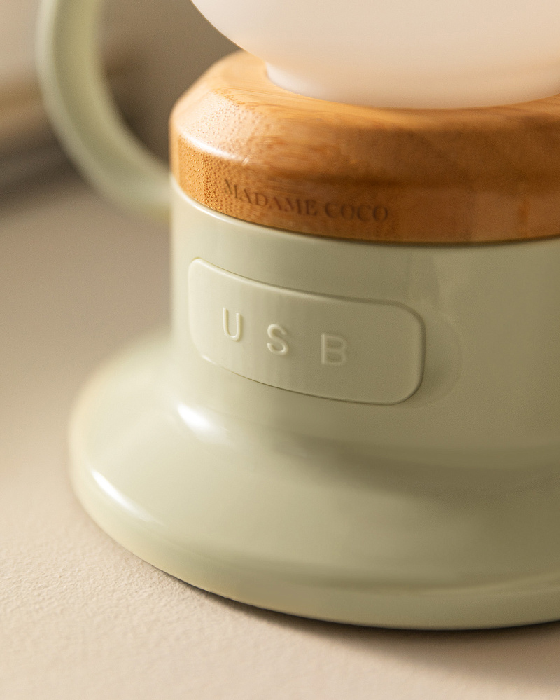 Абажур Nela Touch 19,8x7,9 см. - светло-салатовый