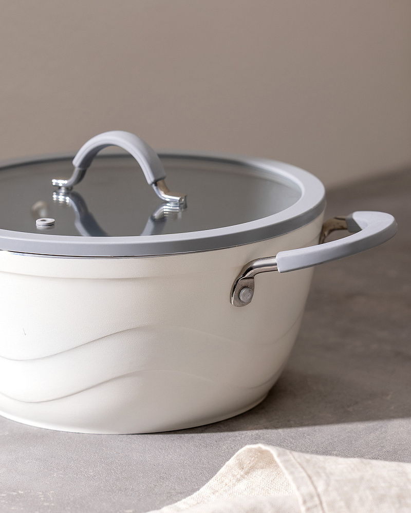 Кастрюля Albus с крышкой 2,9 л., - алюминий