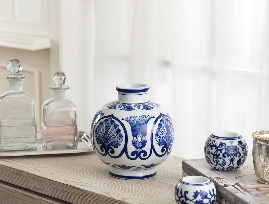 Ваза Lyon Blanc 17,5x17,5x20 см. 