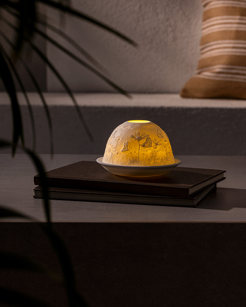 Декоративный светодиодный подсвечник Brillance 12x8 см, фарфор