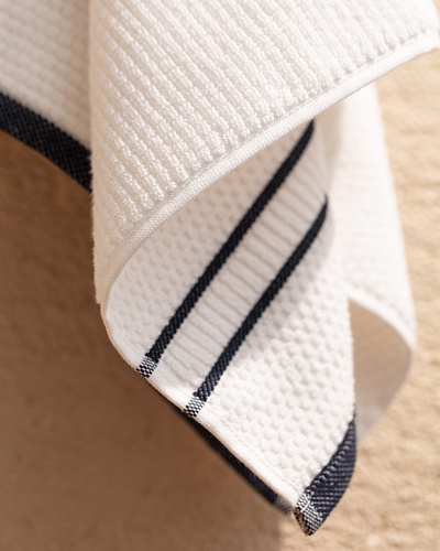 Полотенце для лица Bettine 50x90 см. - белое / синее