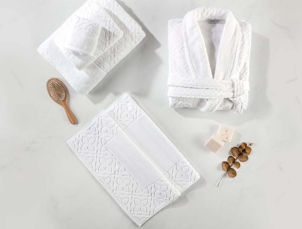 Халат унисекс Chance Hotel Collection S-M р. - белый