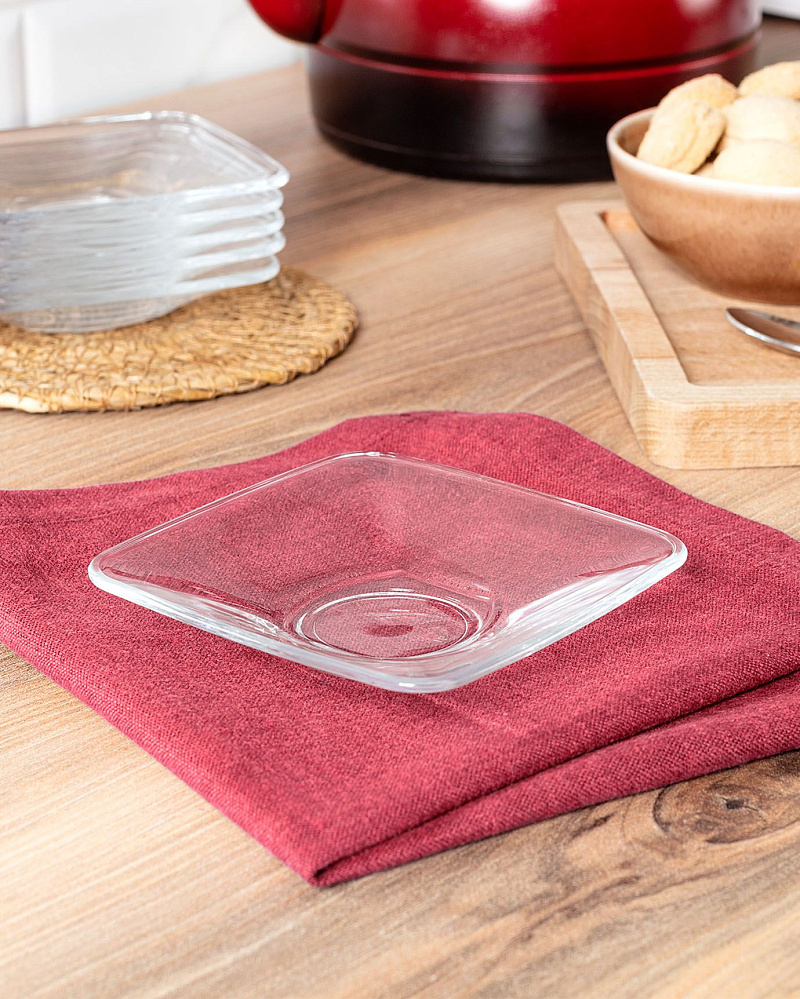 Набор стеклянных блюдец Travis из 6 шт., 2x10 см