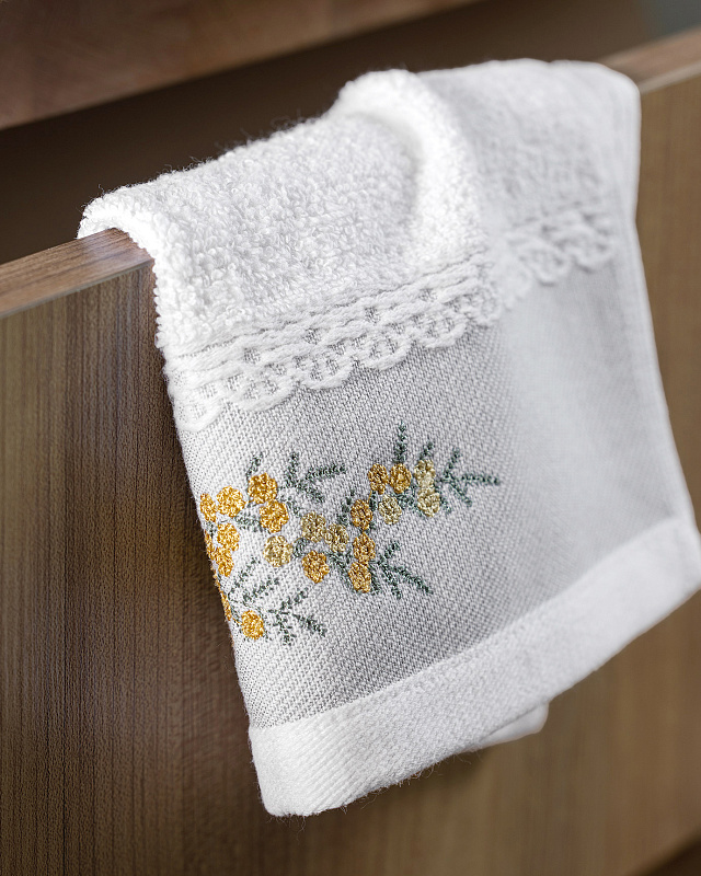 Набор полотенце для рук Pansy из 2 шт., 30x45 см. - белый