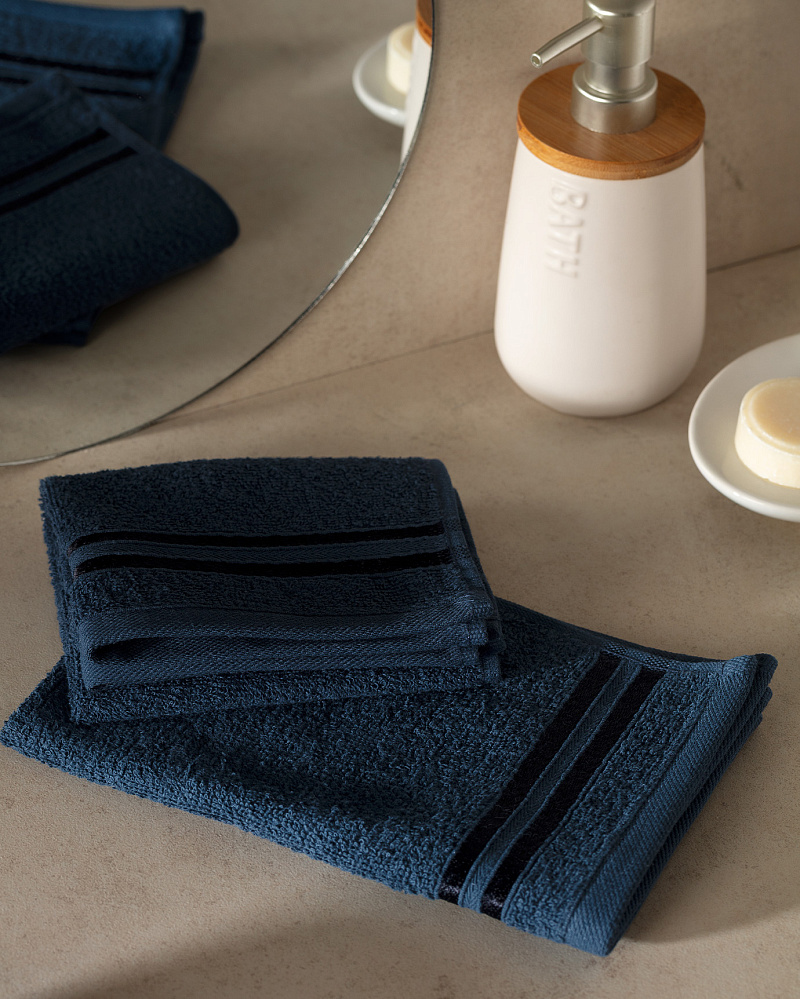 Набор полотенце для рук Maynor из 2 шт., 30x45 см. - темно-синий
