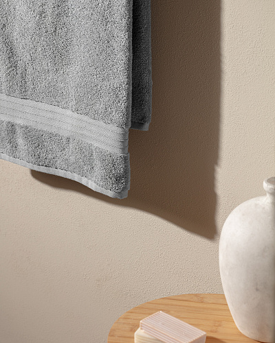 Банное полотенце Merline 70x138 см. - серое