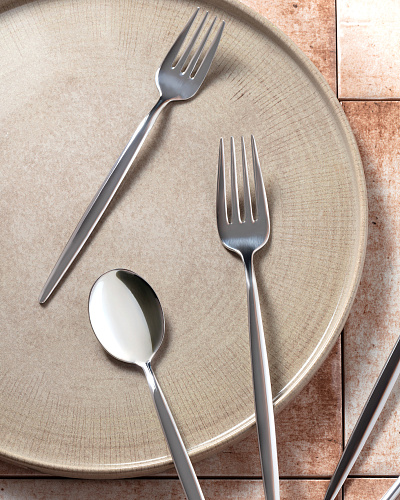 Набор столовых приборов Freya из 42 шт. - серебристый
