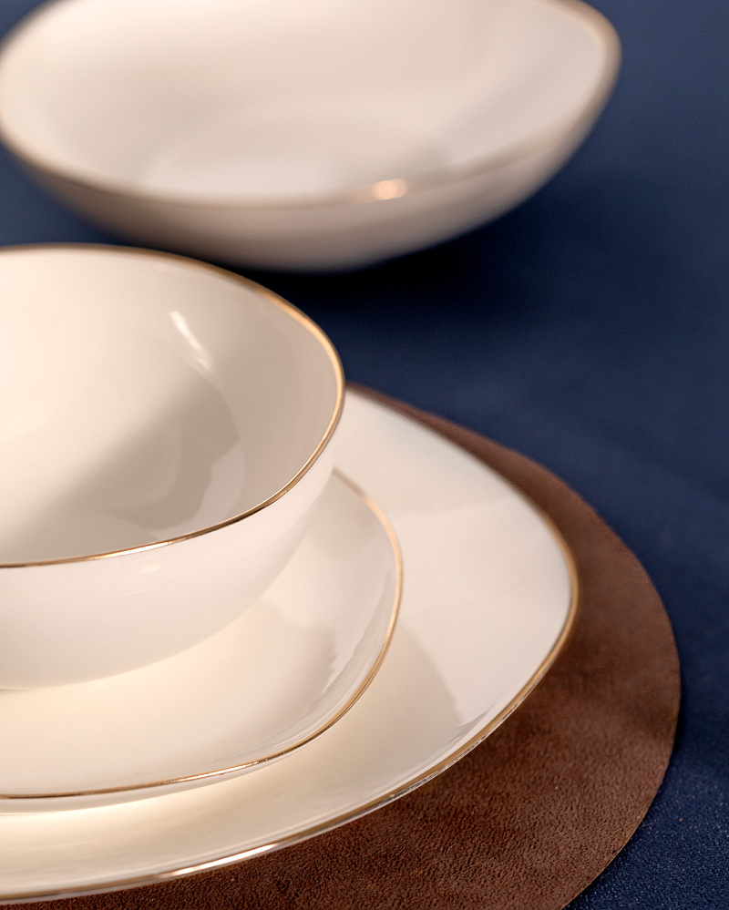 Столовый сервиз Alette из 24 предметов, new bone фарфор