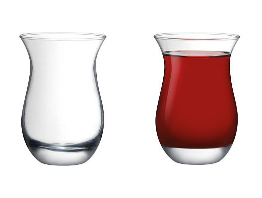 Чайный набор Clarette из 6 шт., 168 мл. - прозрачный