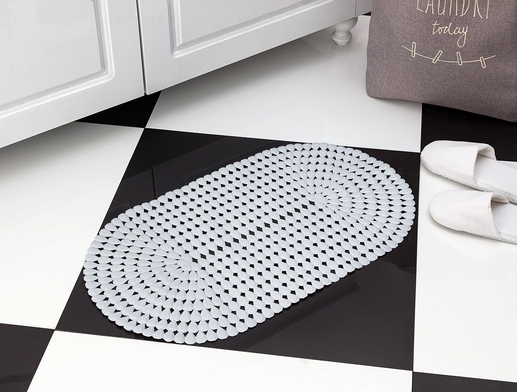 Коврик для ванны Gordes 68x38,5см - светло-серый