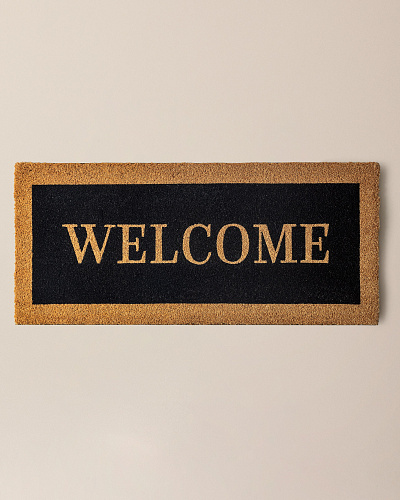 Придверный коврик Provence 45x100 см. - горчичный / черный