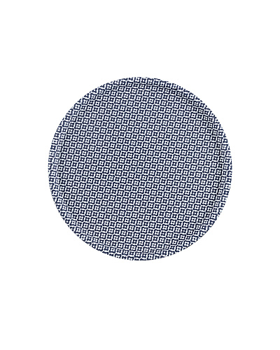 Поднос круглый Rêve Bleu Tuyau 36,5 см. - белый / синий