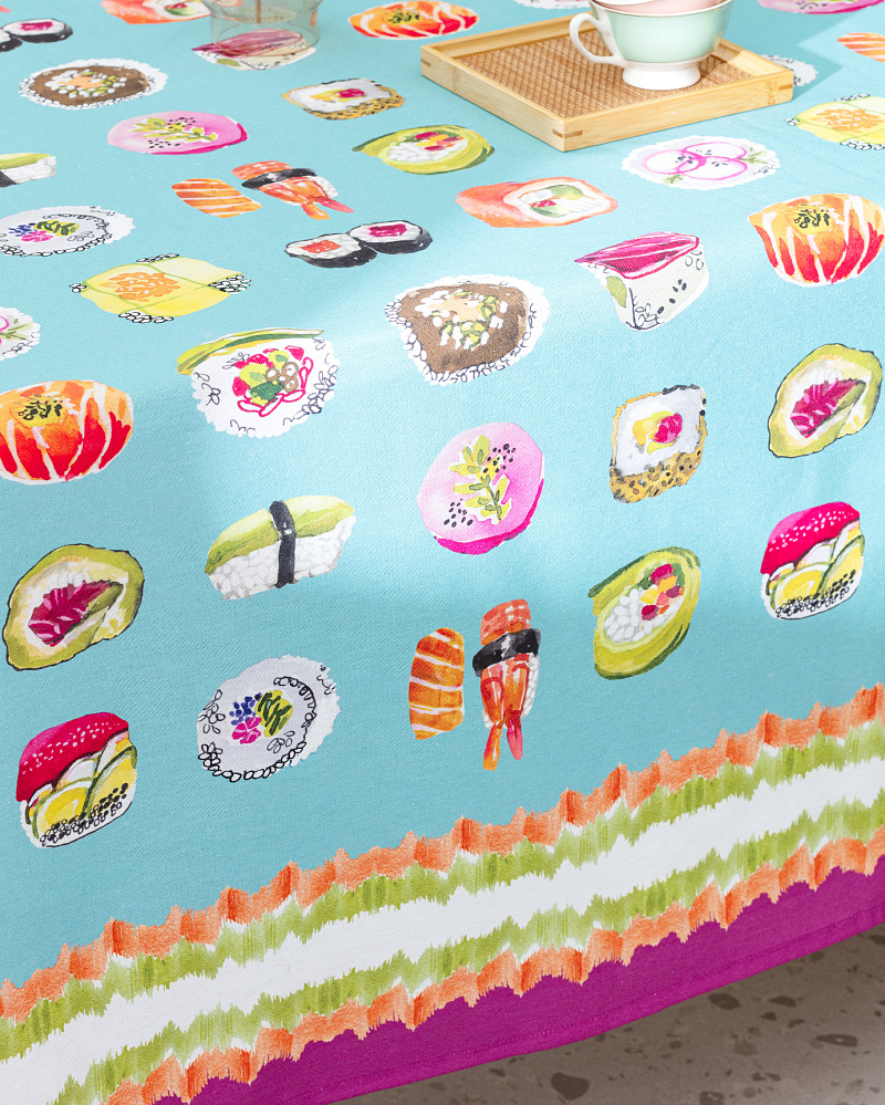 Скатерть Paulina 150x200 см. - голубая