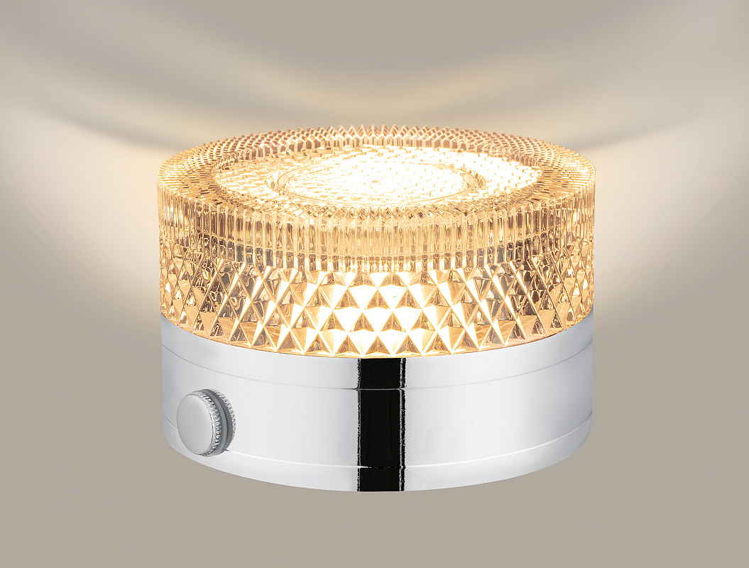 Светильник Claire 8x8x5 см- серебряный