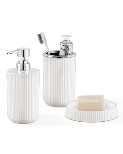 Набор для ванной комнаты Martre Chrome Lautre из 3 шт. - экрю