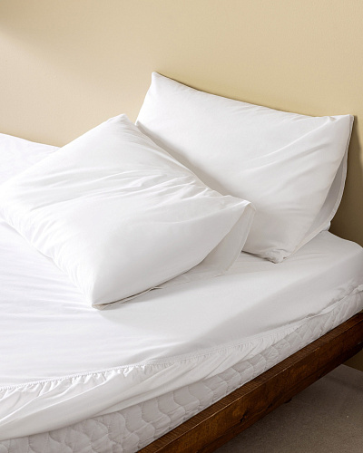 Комплект постельного белья двуспальный Eloise с простыней на резинке и 2 наволочками 160x200 см, хлопок