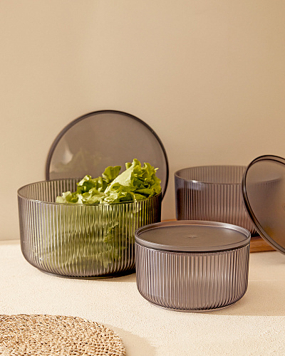 Набор контейнеров для хранения Macario из 3 шт., 4 л. - пластик