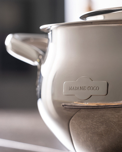 Кастрюля с крышкой Vera 20 см, нержавеющая сталь