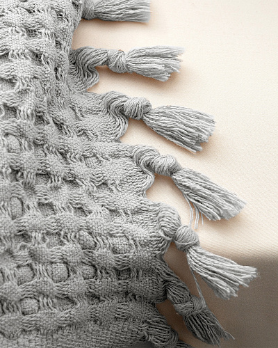 Покрывало двуспальное Mulette 240x260 см.- серое