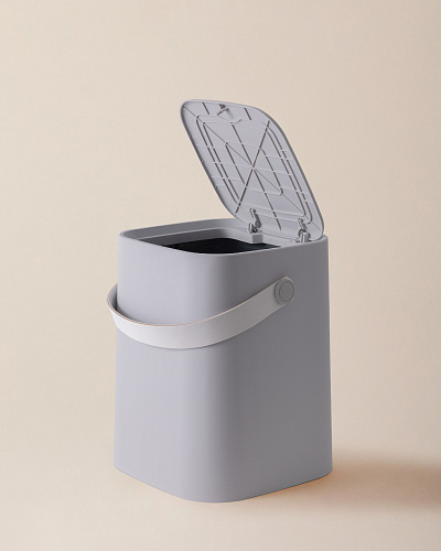 Мусорный бак Anglais 8 л. - светло-серый