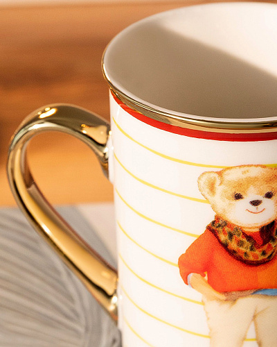 Кружка Jolie Bear Mark - разноцветная. Размер:7*10*10см.