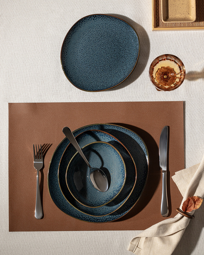 Столовый сервиз Charlotte из 24 шт. - индиго