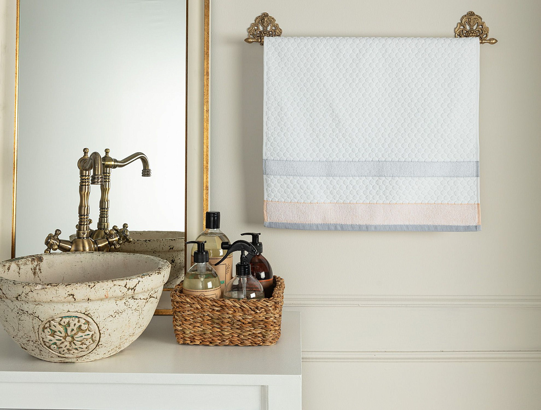 Полотенце для лица Libre 50х70 см - белый,серый