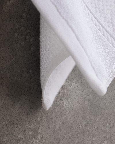 Полотенце для рук Piano Armure Hotel Collection 30x46 см. - белое