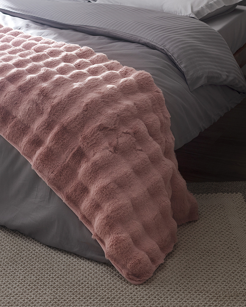 Покрывало-дорожка  Wissale 60x240 см, розовое