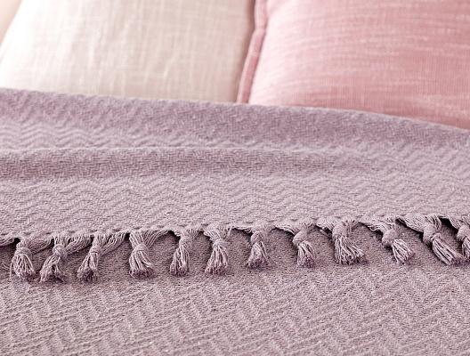 Покрывало двуспальное Stephane 220x240 см. - лиловое