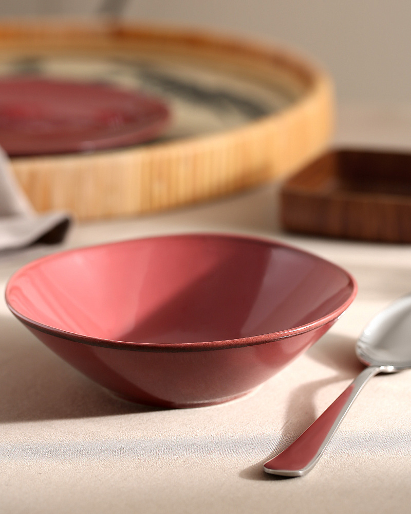 Чаша фарфоровая Colores 16 см - красная