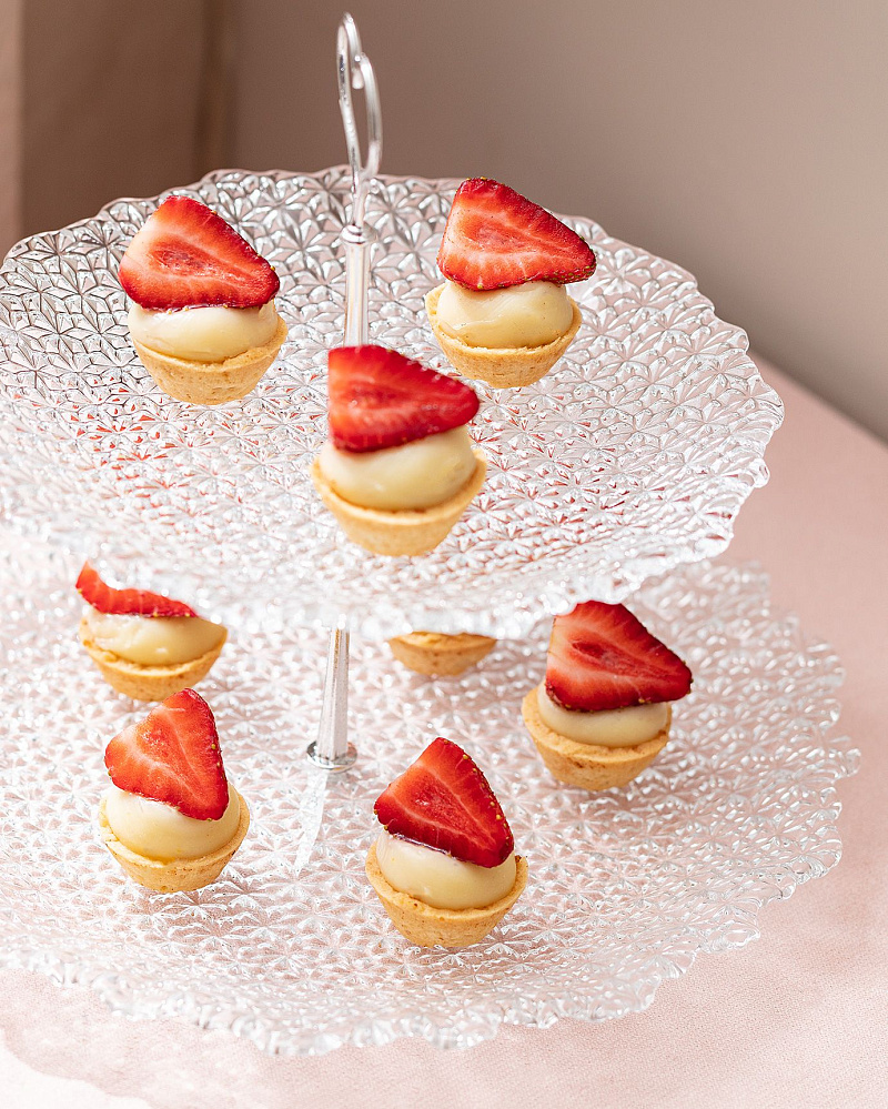 Подставка Charmes 2-х ярусная 21-28 см. - прозрачная