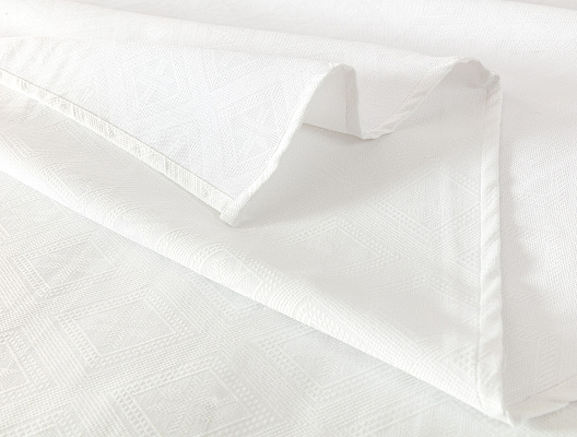 Покрывало двуспальное Nathan 240x260 см. - белое