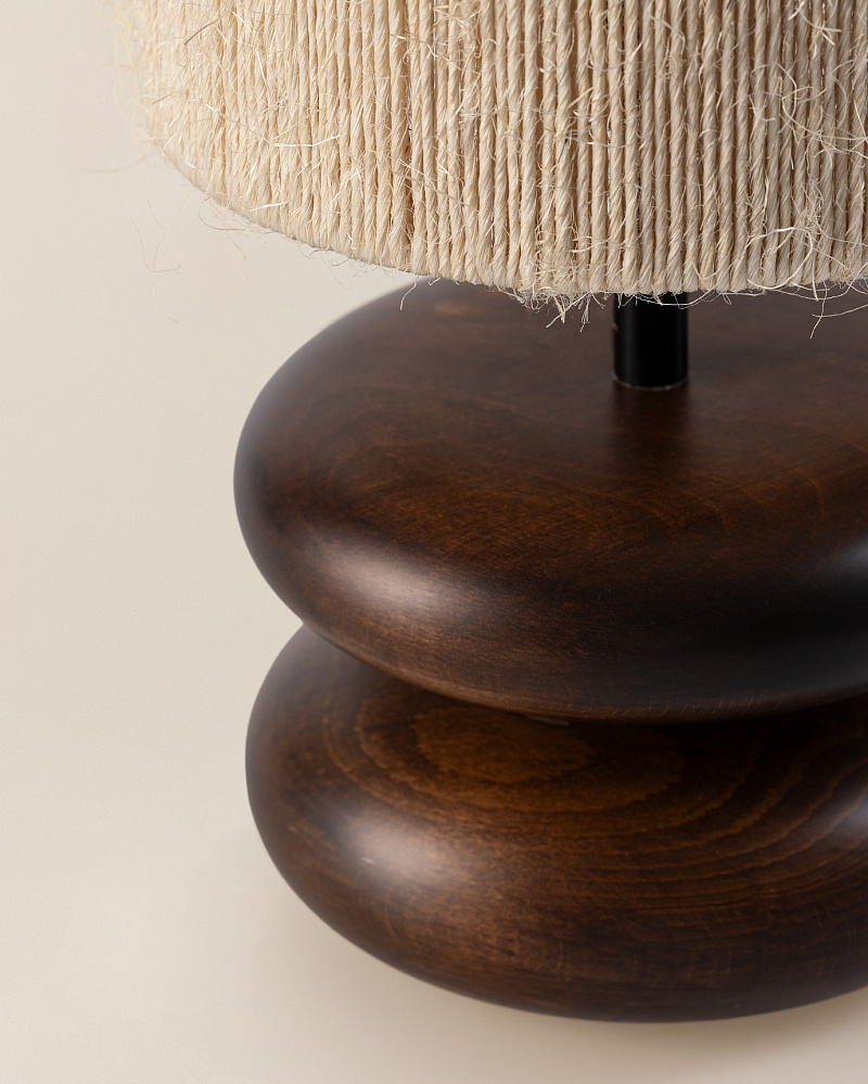 Абажур Grace 41x21x21 см. - бежевый / коричневый