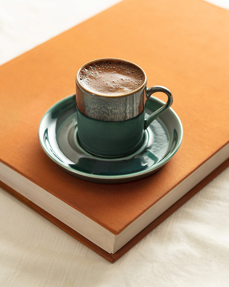 Набор кружек для кофе Ramona из 12 шт., 90 мл. - зеленый