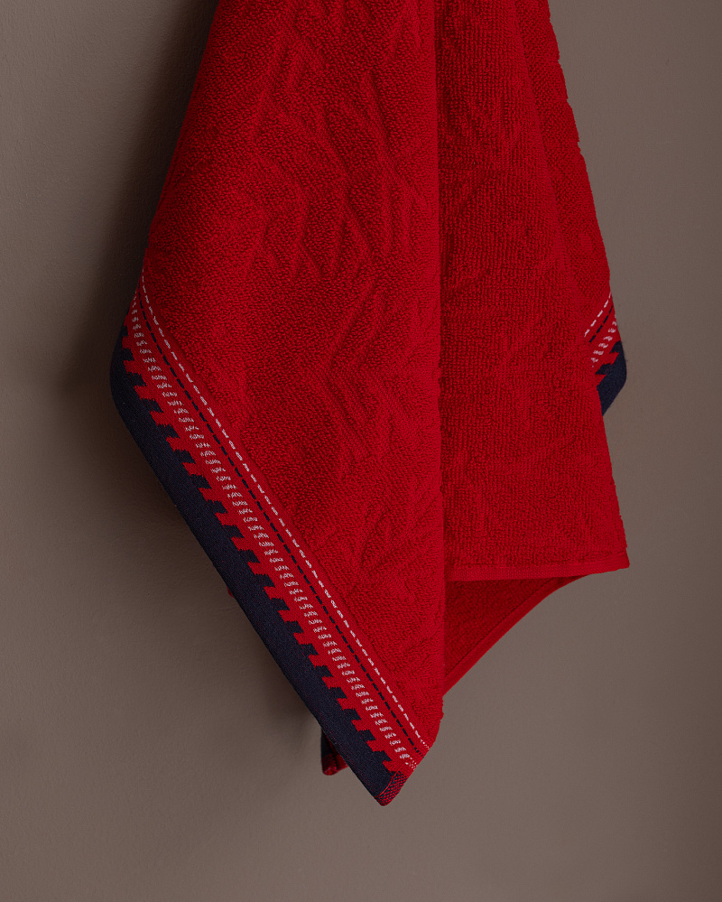 Полотенце для лица Perle 50x70 см. - красное